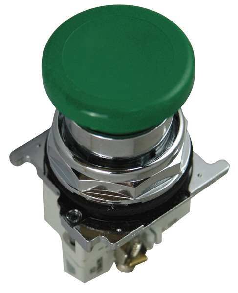 Non-Illuminated Push Button, 30mm, Green