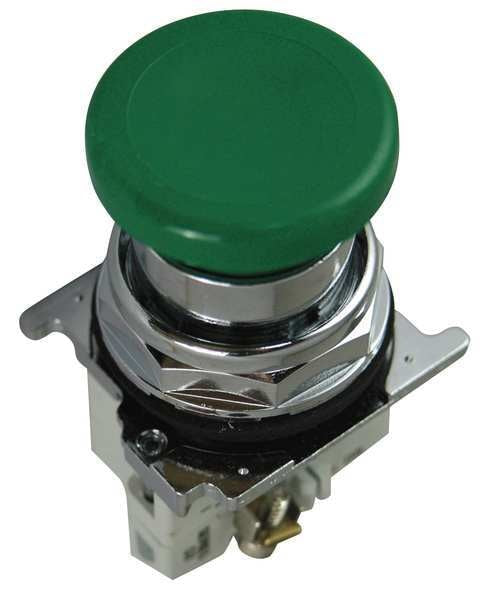 Cutler-Hammer Non-Illuminated Push Button, 30mm, Green