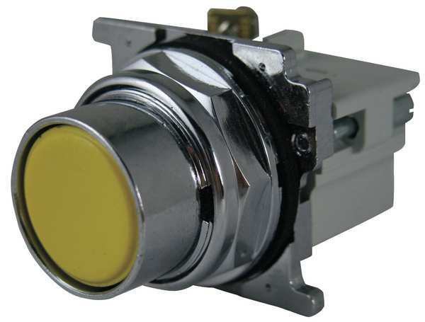 Non-Illuminated Push Button, Yellow
