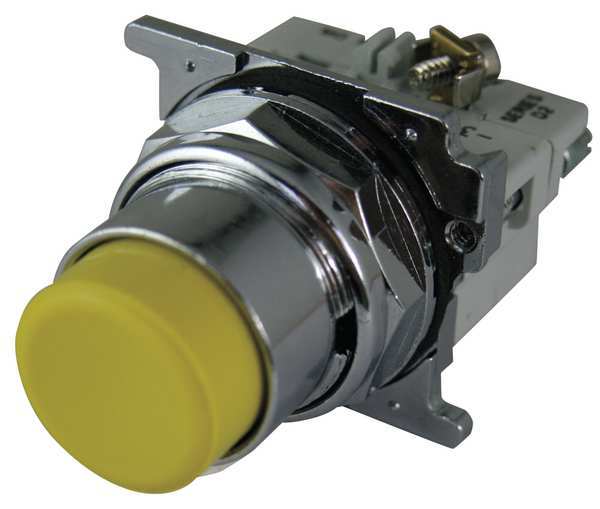 Non-Illuminated Push Button, Yellow