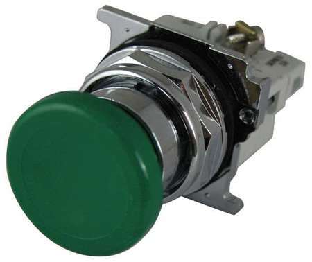 Non-Illuminated Push Button, 30mm, Green