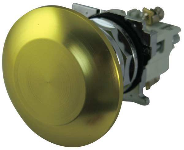 Non-Illuminated Push Button, Yellow