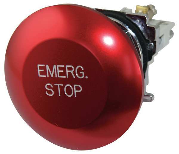 Non-Illuminated Push Button, Red