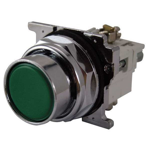 Cutler-Hammer Non-Illuminated Push Button, 30mm, Green