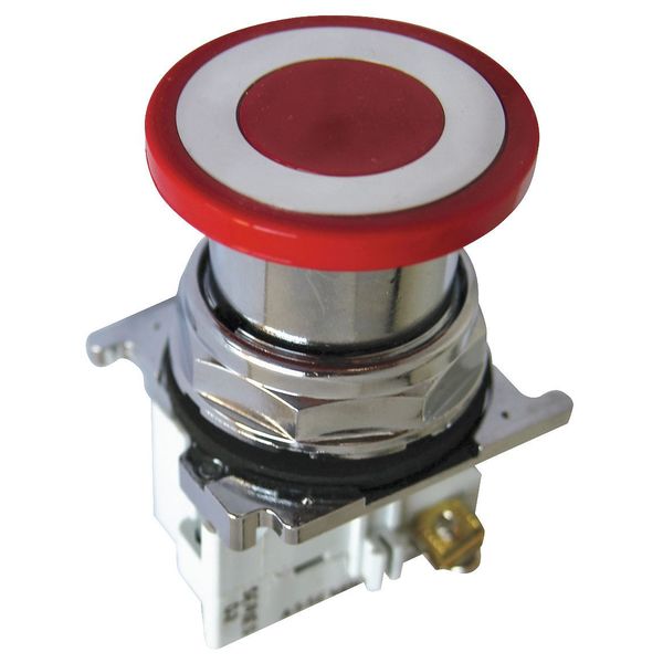 Cutler-Hammer Emergency Stop Push Button, Red, Head Material: Plastic