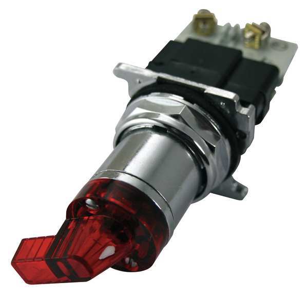 Selector Switch, Illum, 3 Pos, Lever, 30mm