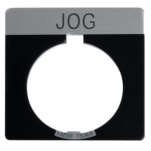 Cutler-Hammer Legend Plate, Square, Jog, Black