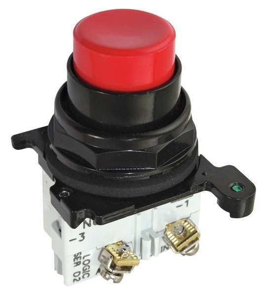 Non-Illuminated Push Button, Epoxy, Red