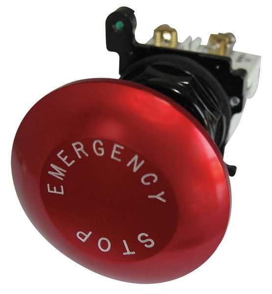 Non-Illuminated Push Button, Red