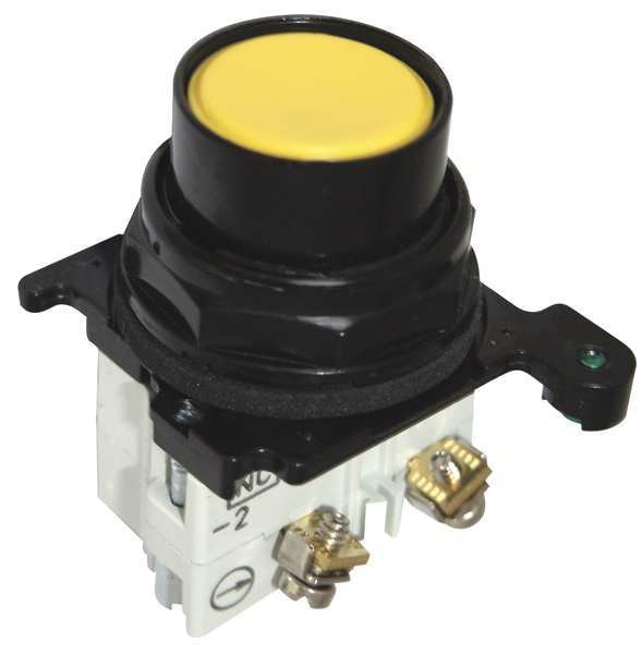 Non-Illuminated Push Button, Yellow