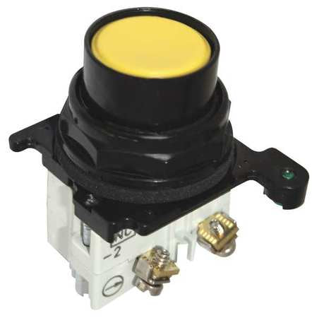 Non-Illuminated Push Button, Yellow