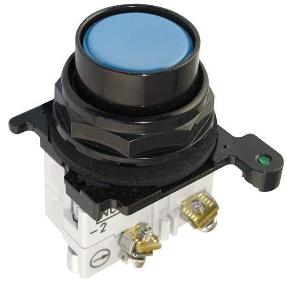 Non-Illuminated Push Button, Blue