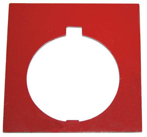 Cutler-Hammer Blank Legend Plate, White/Red or Black