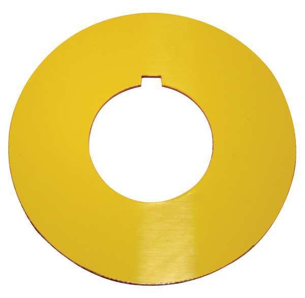 Blank Legend Plate, Round, Yellow or Red