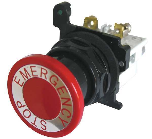 Non-Illuminated Push Button, Red