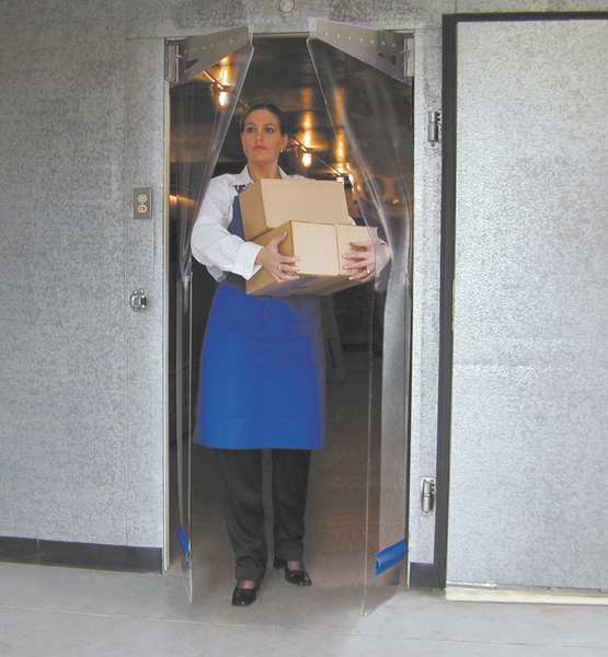 Flexible Swinging Door, 7 x 5 ft, Clear