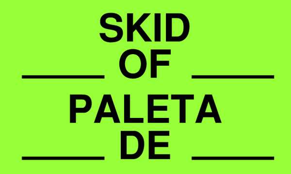 Shipping Labels, Black/Green, 3 In. H, PK50