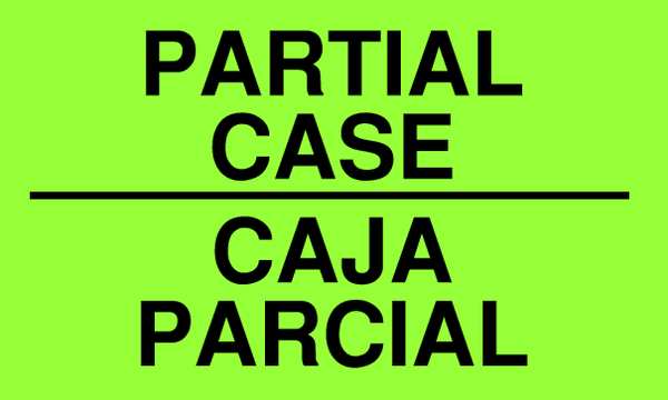 Shipping Labels, Black/Green, 5 In. W, PK50