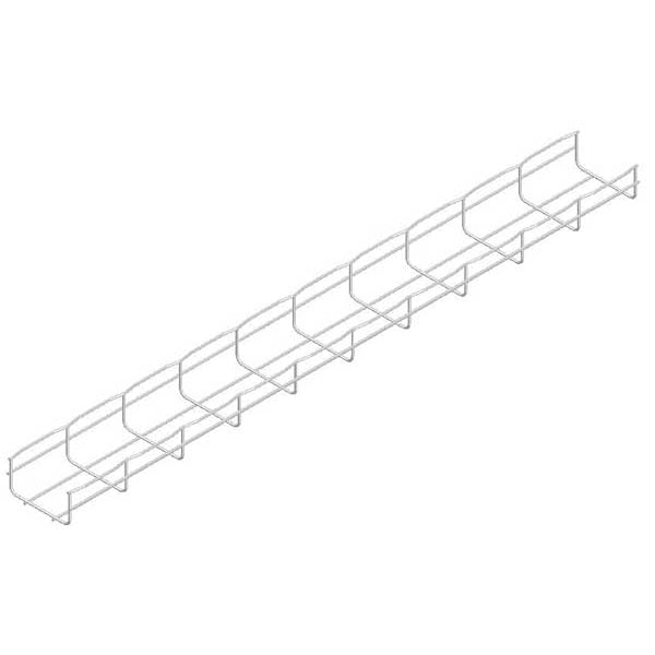 Wire Mesh Cable Tray, 4x2In, 10 Ft