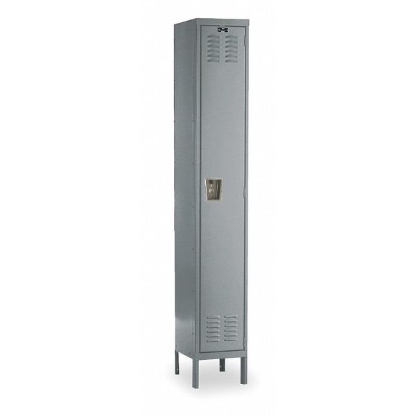 Wardrobe Locker, 12 in W, 15 in D, 78 in H, (1) Tier, (1) Wide, Dark Gray