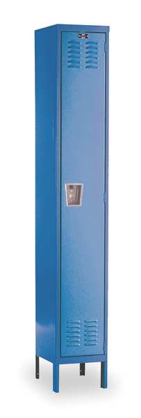 Wardrobe Locker, 12 in W, 15 in D, 78 in H, (1) Tier, (1) Wide, Marine Blue