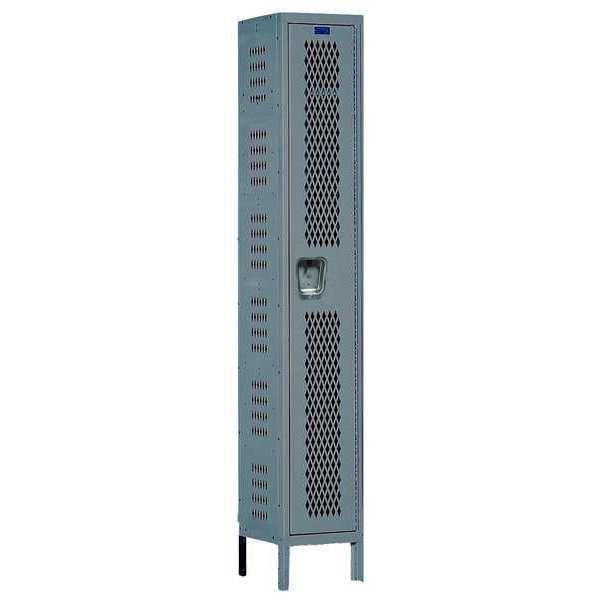 Wardrobe Locker, 18 in W, 21 in D, 78 in H, (1) Tier, (1) Wide, Dark Gray