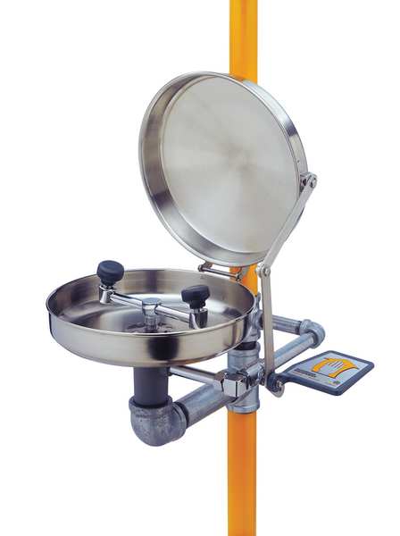 Drench Shower With Eyewash, 17 In. W