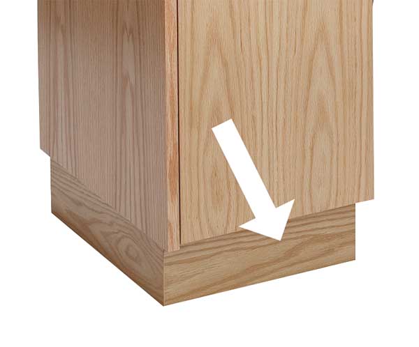 Locker Pedestal Base, Wood, W 15, D 18, H 4
