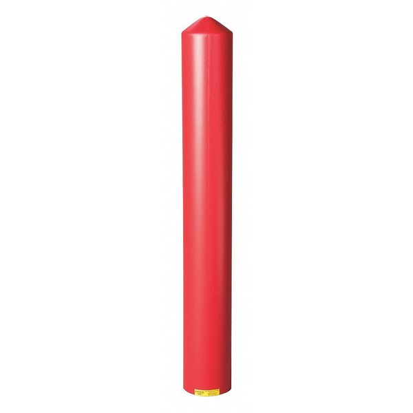Post Sleeve, 6 In Dia., 56 In H, Red