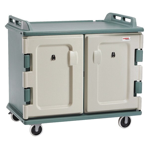 Meal Delivery Cart, 55 1/8x38x43 1/4, Blue