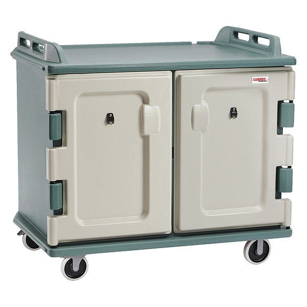 Meal Delivery Cart, 48 1/2x32 1/2x44, Blue