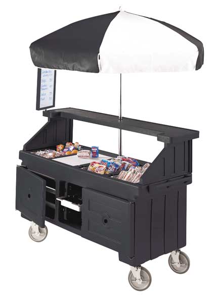 Vending Cart, 31-3/4 x 74-1/2 x 94