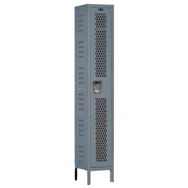Wardrobe Locker, 15 in W, 15 in D, 78 in H, (1) Tier, (1) Wide, Dark Gray