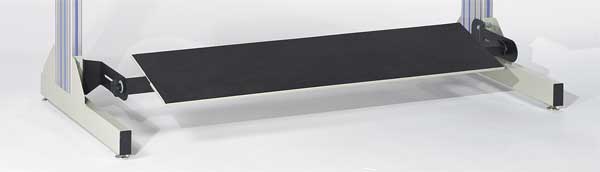 Foot Rest, 60 W x 12 D x 2 H, Beige/Black