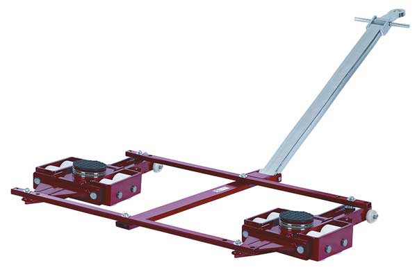 Tandem Machine Dolly, 88,000 lb., Steel