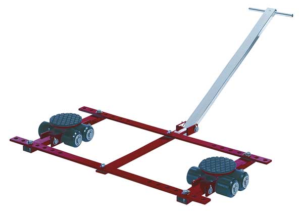 Tandem Machine Dolly, 13,200 lb., Steel