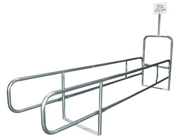 Cart Corral, Single Wide, 168 x 32