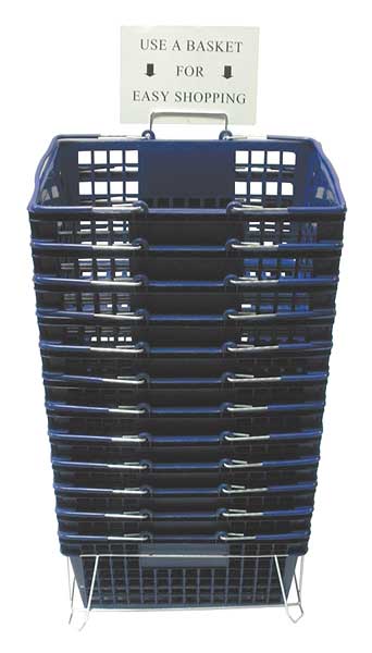 Hand Basket, Blue, 18 1/4 x 12 1/4, PK12