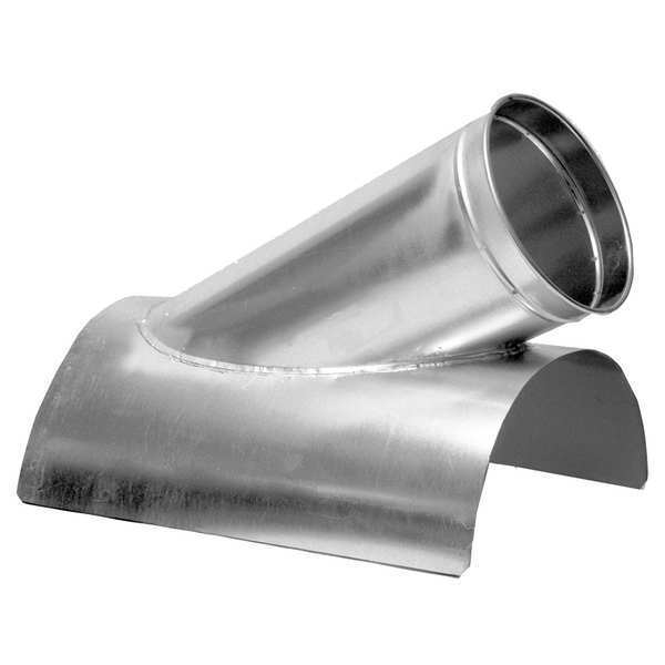 Round In-Cut, 14 in x 8 in Duct Dia, Galvanized Steel, 20 GA, 2