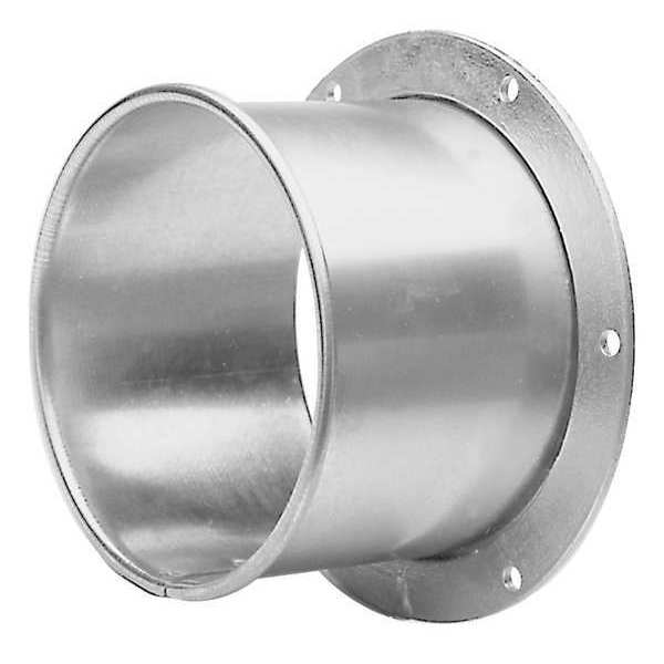 Round Flange Adapter, 16 in Duct Dia, Galvanized Steel, 20 GA, 5