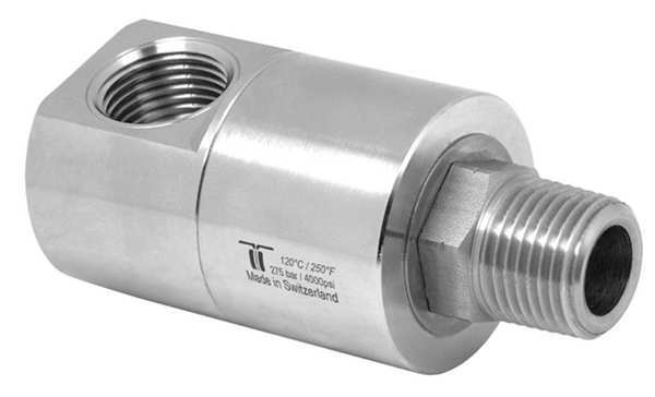 Rotary Union, DGE 90 Deg, NPTFx NPTM, 3/4In