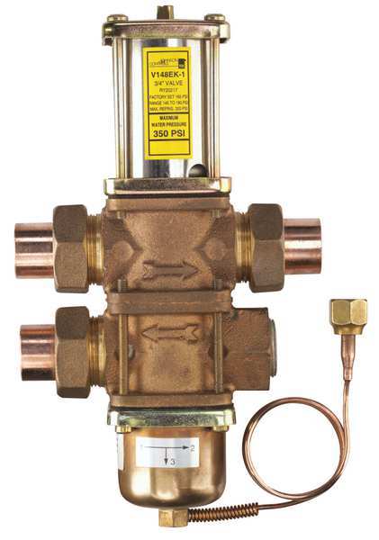 Water Regulating Valve, 3 Way, 1 In