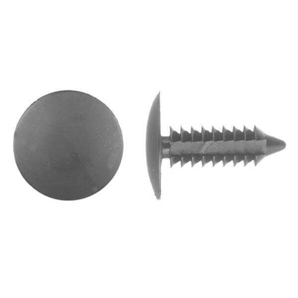 Push-In Rivet, Dome Head, 0.219 in Dia., 3/4 in L, Nylon Body, 50 PK
