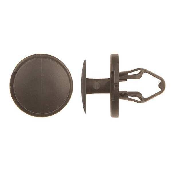 Push-In Rivet, Dome Head, 8.5 mm Dia., 14 mm L, Nylon Body, 50 PK