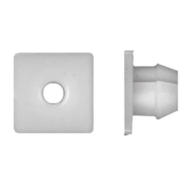 Grommet, 0.484 OD, Nylon, PK50