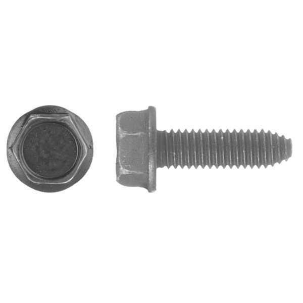 M6-1.00 Flange Bolt, Black Oxide Steel, 20 mm L, 50 PK