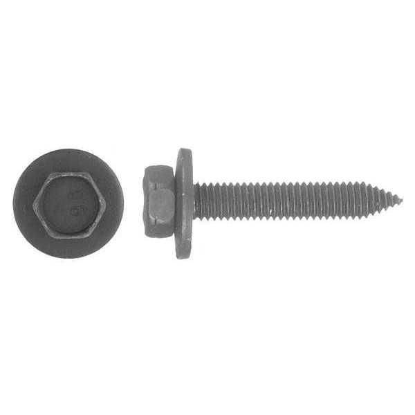 Class 9.8, M6 Structural Bolt, Black Phosphate Steel, 35 mm L, 50 PK