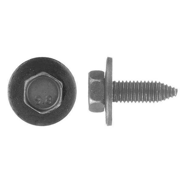 Class 9.8, M8 Structural Bolt, Black Oxide Steel, 25 mm L, 25 PK