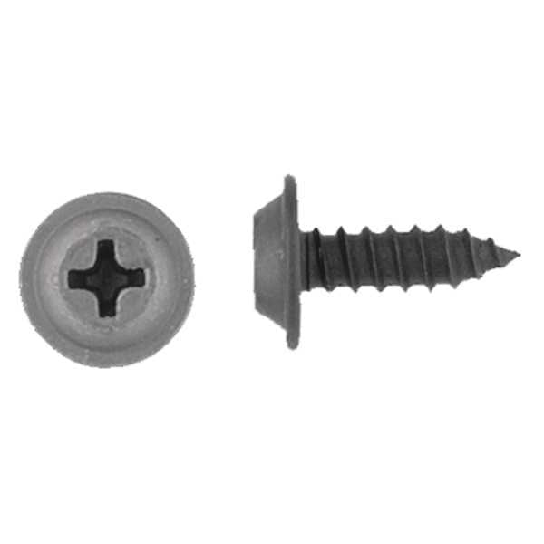 Sheet Metal Screw, #8 x 1/2 in, Black Phosphate Steel Flat Head Phillips Drive, 100 PK