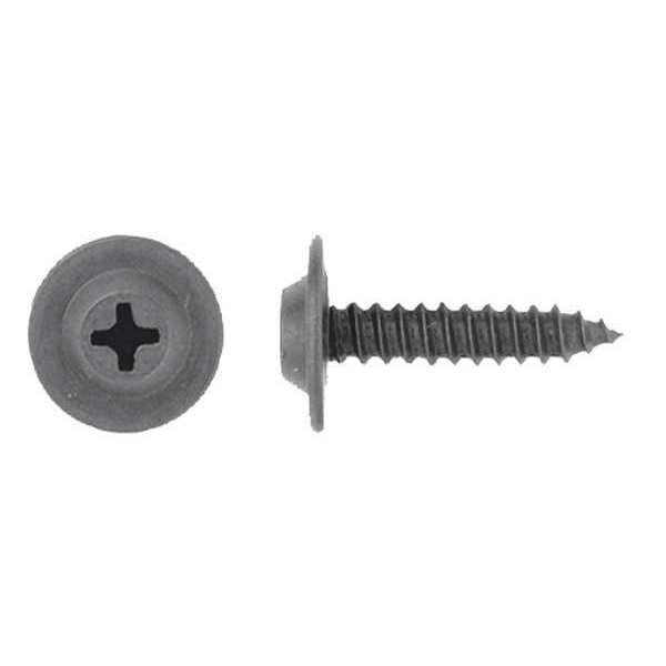 Sheet Metal Screw, #8 x 3/4 in, Black Phosphate Steel Flat Head Phillips Drive, 100 PK